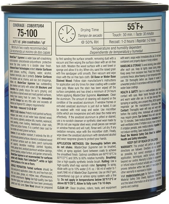qt Modern Masters MCS901 Clear MasterClear Supreme Protective Clear Coat, Matte