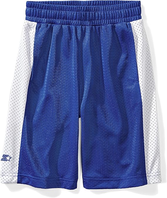 Starter Boys' Mesh Basketball Shorts, Prime Exclusive, Team Blue with
