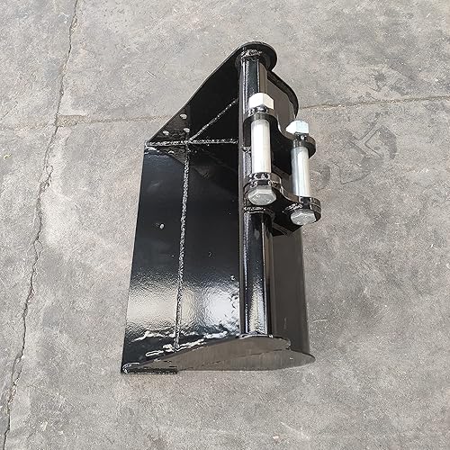 Miniatura 4 de TYPHON Adjuntos 19.685 in Plain Bucket Attachment para maquinaria Máquina Mini Excavadora Cubos de lodo para carga a granel, limpieza de zanjas,
