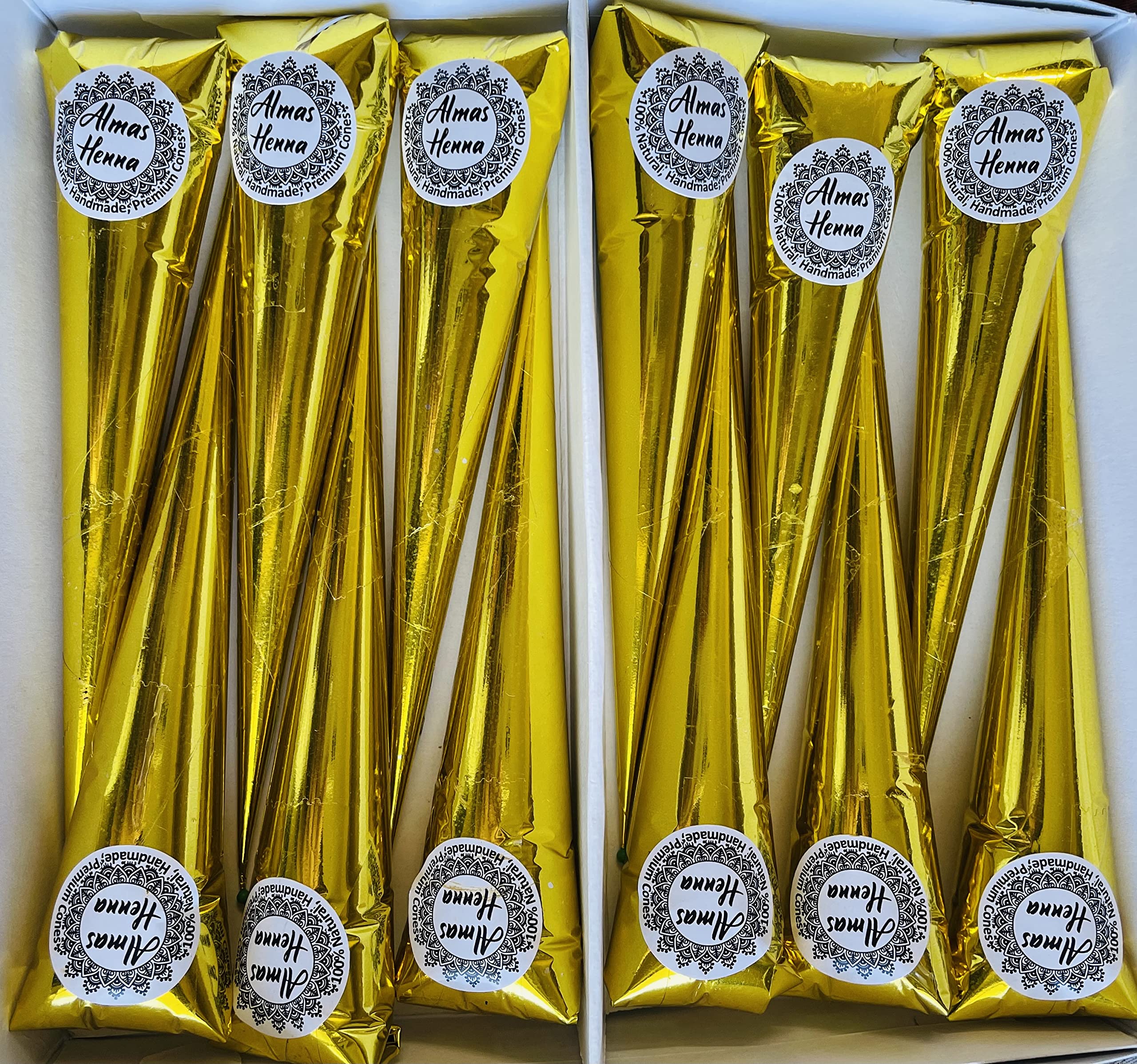 Buy ALMAS 12 PACK Henna Cones for women 100 natural ready to use henna tubes paste hair color