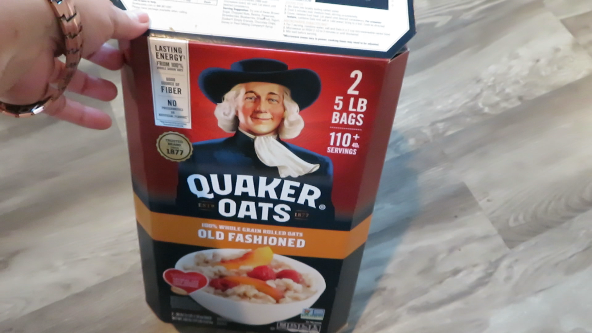 Quaker Oats Old Fashioned Oatmeal – 2 X 5 Lb Bags (Total 10 Lbs) – Non-GMO, Whole Grain