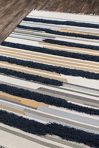 Miniatura 3 de Novogratz by Momeni Indio Feliz alfombra de área, 2 pies x 3 pies, azul marino