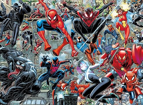 Buffalo Games - Silver Select - Marvel - Spider-Verse - Rompecabezas de 1000 piezas para adultos desafiante rompecabezas perfecto para noches de