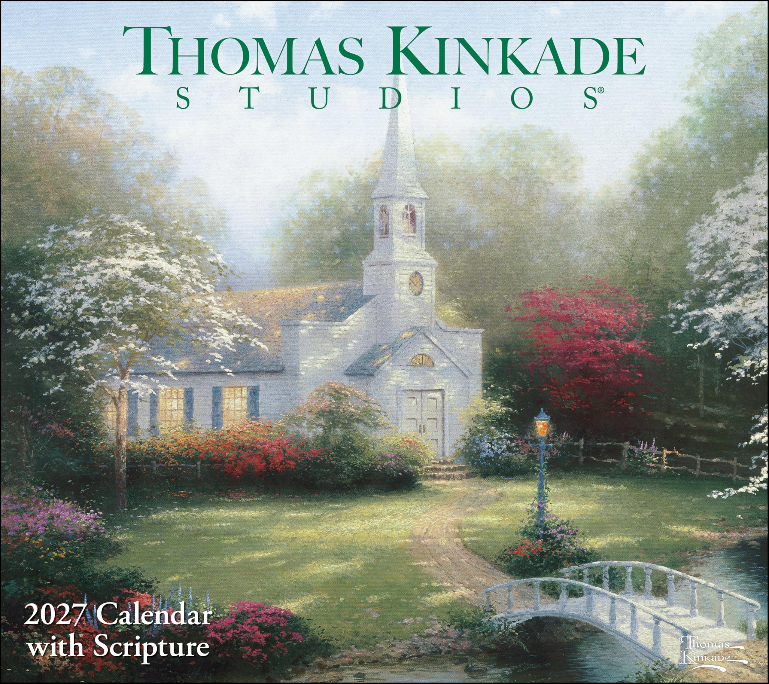 Thomas Kinkade Studios® 2027 Deluxe Wall Calendar with Scripture