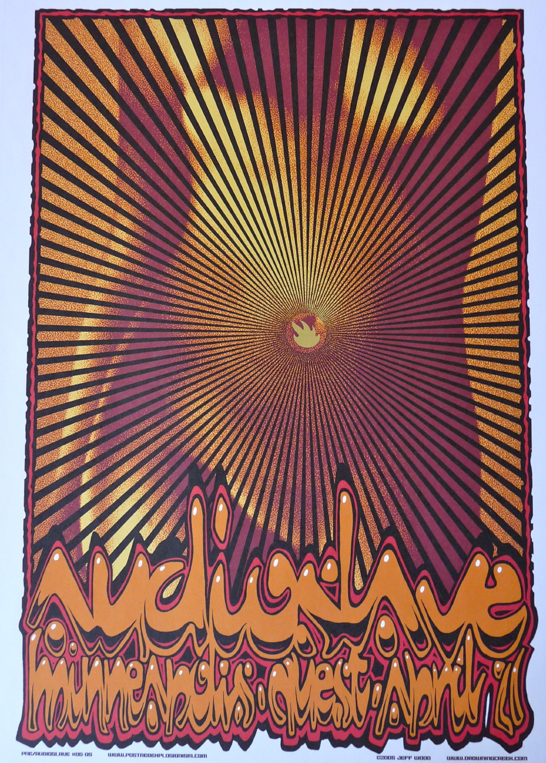 Audioslave - Live in Minneapolis 2005 - Concert Gig Poster - 10"x14"
