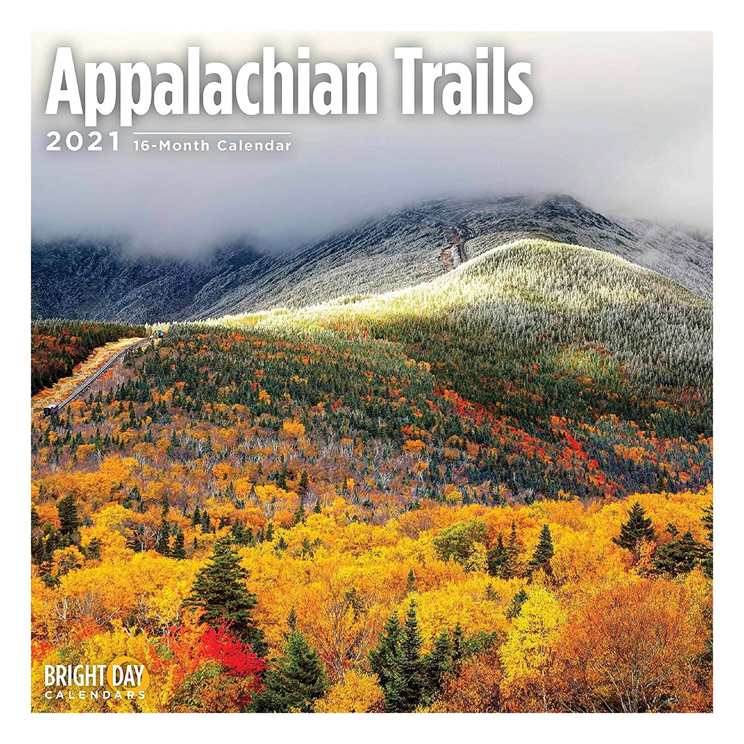 2021 Appalachian Trails Wall Calendar by Bright Day, 12 x 12 Inch, Hiking Nature Mountains