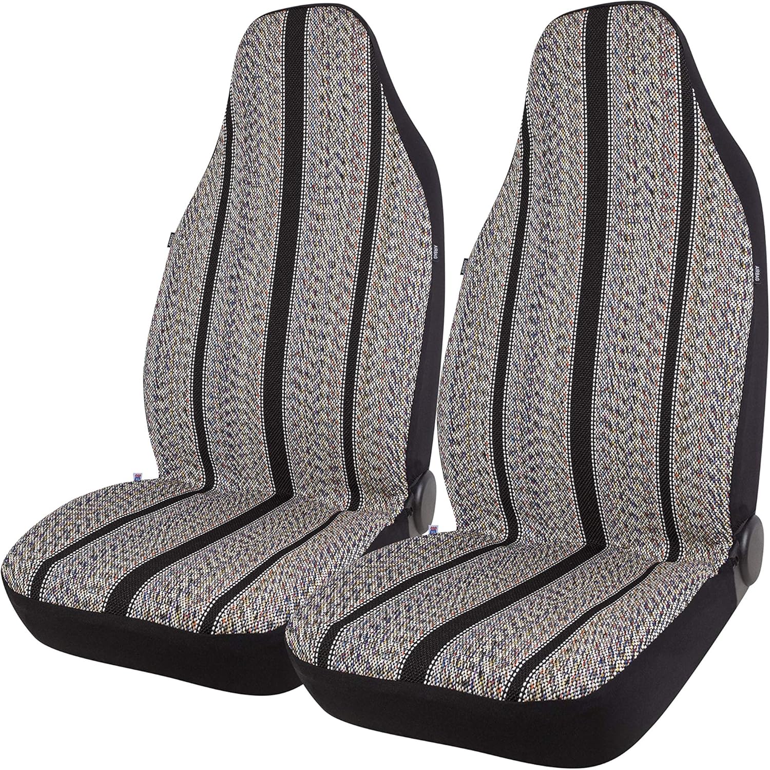 West Coast Auto Baja Blanket Bucket Seat Cover for Car, Truck, Van, SUV – Airbag Compatible (2PCS Black)