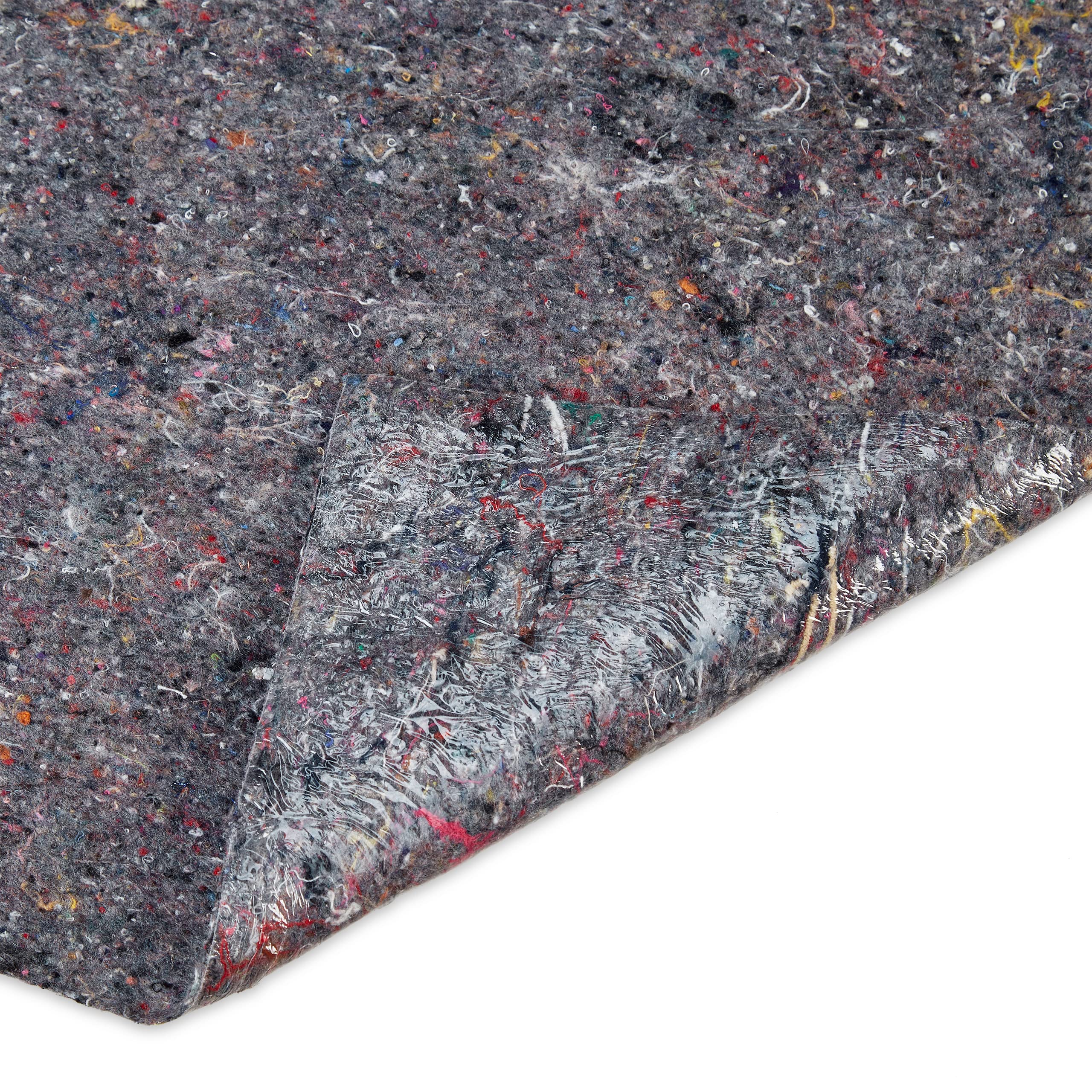 Relaxdays 2 Rotoli di Telo Protettivo, 1 m x 50 m = 50 m², Antiscivolo, Impermeabile, 200 g/m², per Pittura, traslochi, Grigio