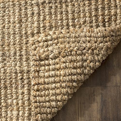 Miniatura 7 de Safavieh Natural Fiber Collection NF747A tapete de yute natural tejido a mano (5" x 8"), Yute, Natural