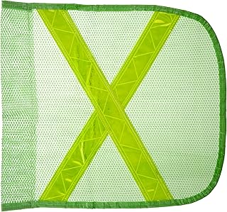 Checkers Industrial Safety Products Flagstaff FS8 Yellow Safety Flag with Reflective X, 12