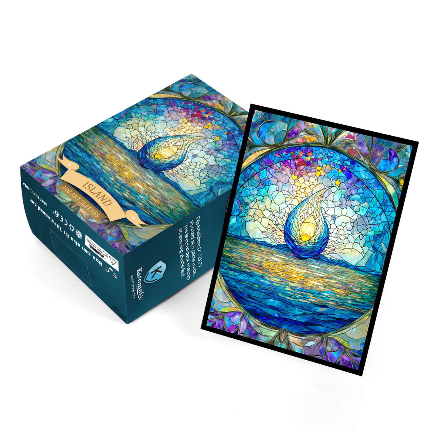 Katomula 100 MTG Card Sleeves with 100 Inner Sleeves, Textured Back Art Sleeves, Fit Standard Size Cards - Island : Toys & Games - Amazon.com Katomula 100 MTG Card Sleeves with 100 Inner Sleeves, Textured Back Art Sleeves, Fit Standard Size Cards - Island : Toys & Games - Amazon.com