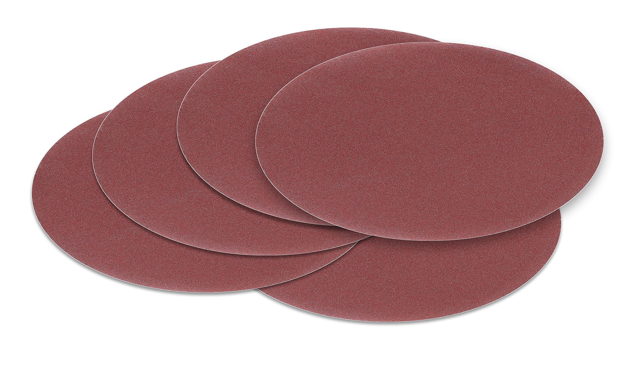 200 Stück 180 mm Exzenter Schleifscheiben P600 Körnung, ohne Lochung, red Film, Haft Klett Schleifpapier
