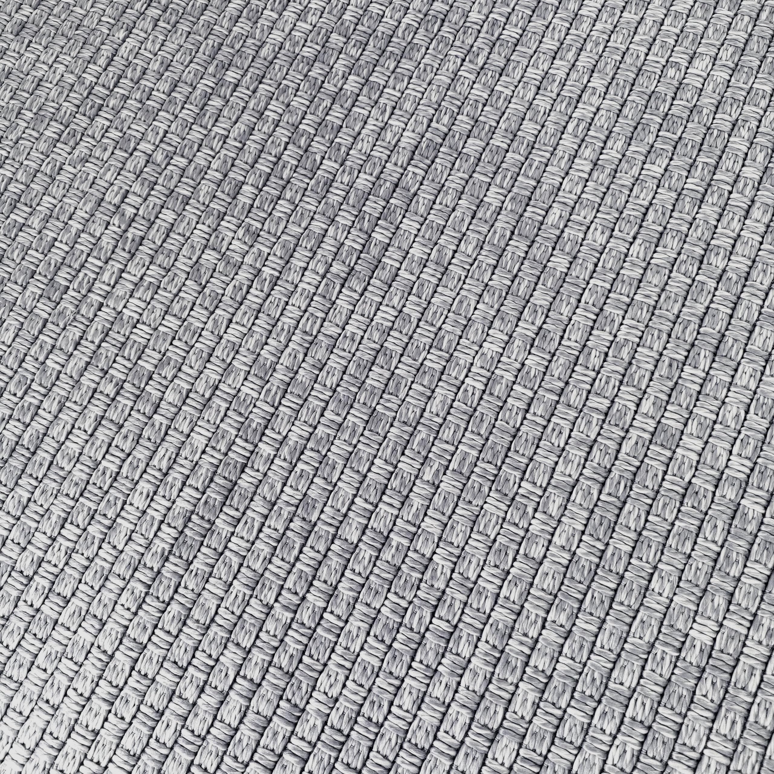 Teppich-Traum Outdoor Teppich Flachgewebe Grau 240x340 cm