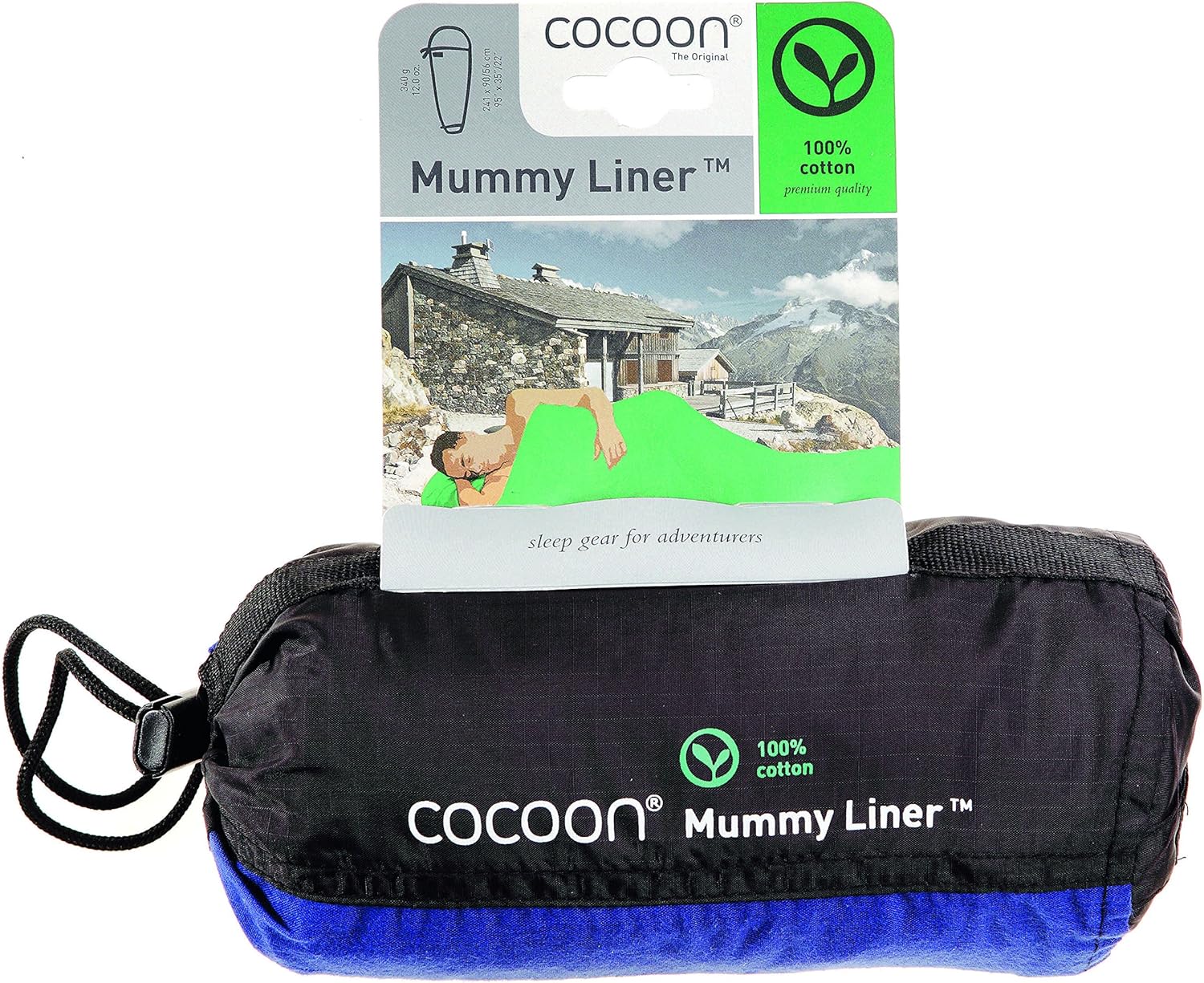 COCOON - Premium - MummyLiner - Cotton - Leaves - Regular