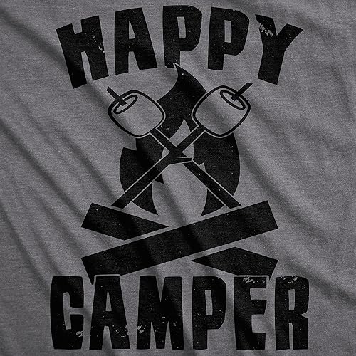 Miniatura 2 de Camisetas divertidas para acampar para hombre, Think Outside y Happy Camper Nature Tees para chicos