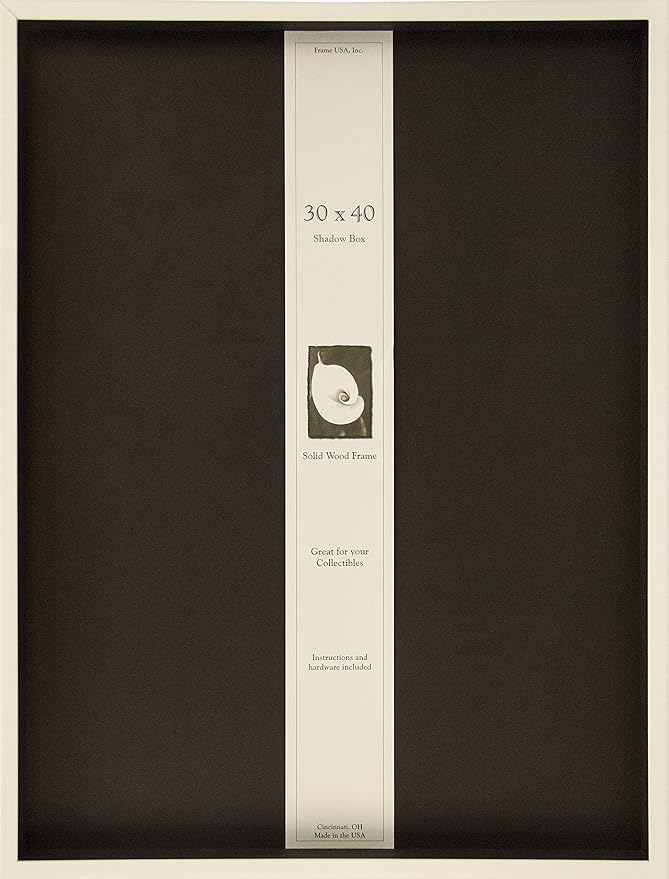 30x40 Shadow Box Wood Frame 2 1/8" Deep (White) : Amazon.ca: Home