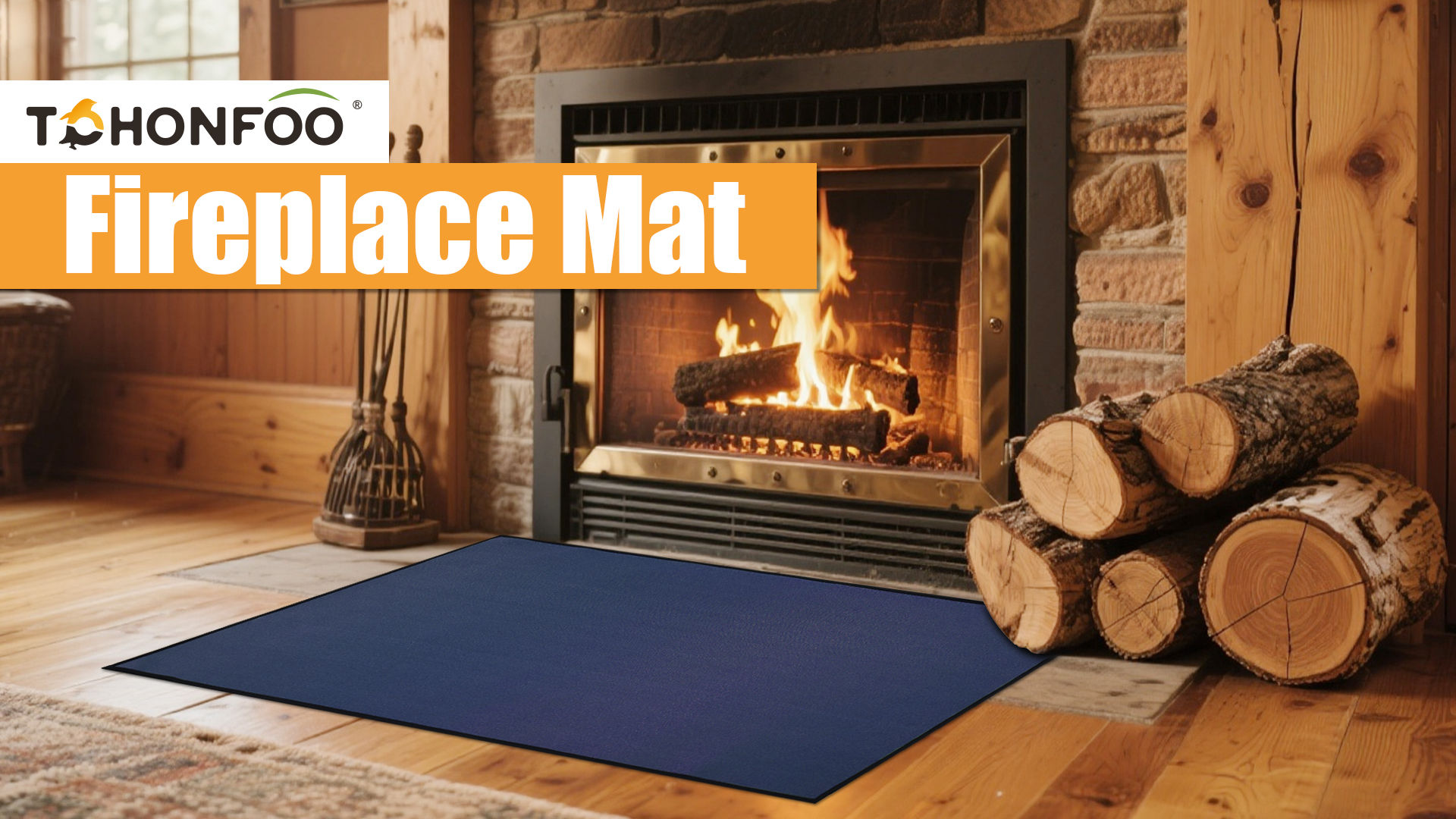 Tapete resistente al fuego para chimenea 48 x 28 in miniatura 7