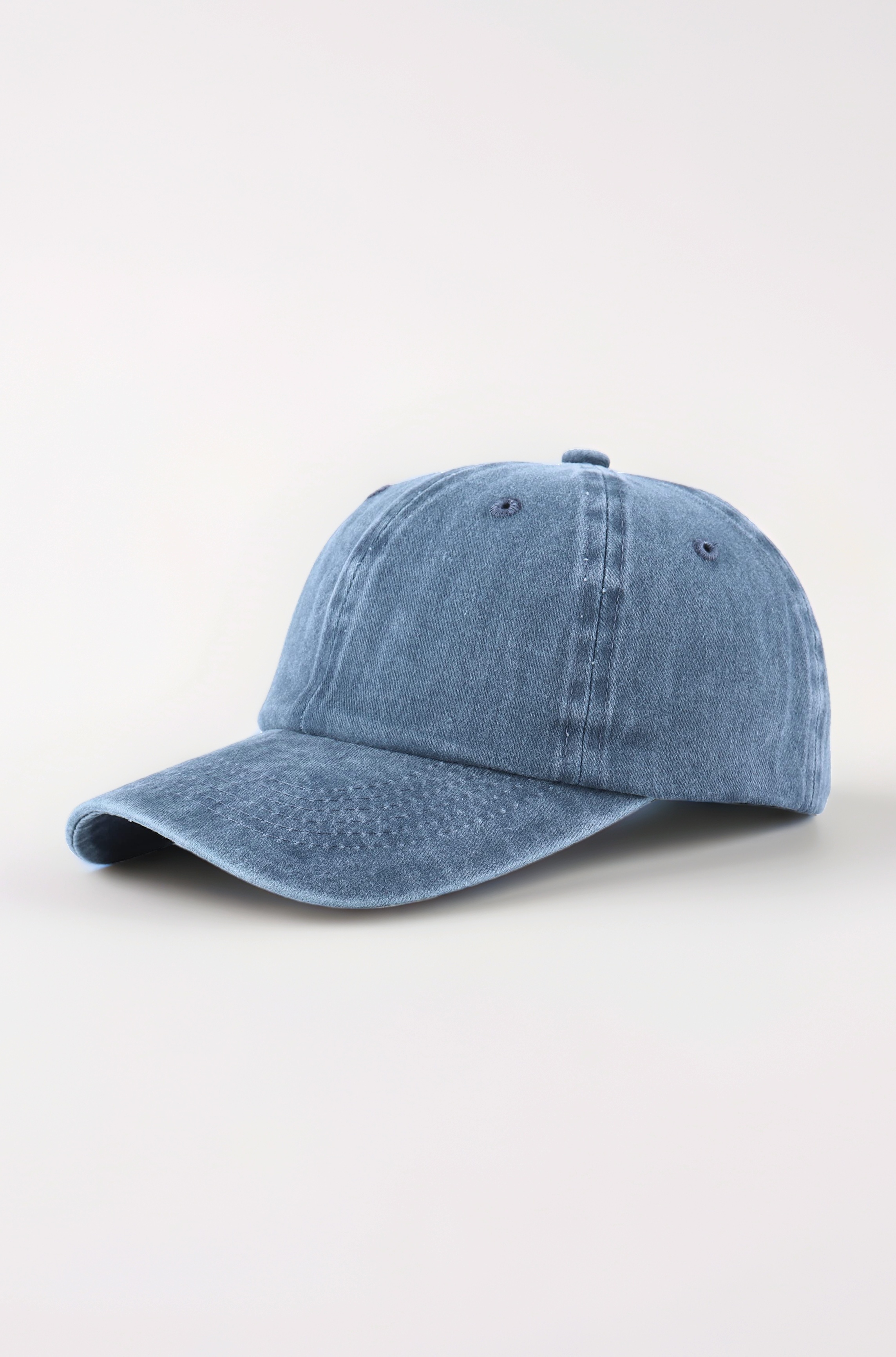 LANGZHEN Unisex Baseball Cap 100% Cotton Fits Men Women Washed Denim Adjustable Dad Hat(Denim Blue)