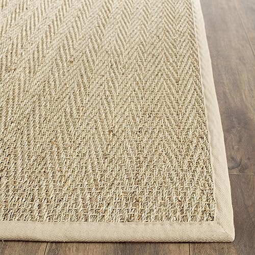 Miniatura 91 de Safavieh Colección de fibra natural NF115P - Alfombra (fibra natural), color gris, Fibras naturales beige, (Natural/Beige),Natural/Negro,Natural