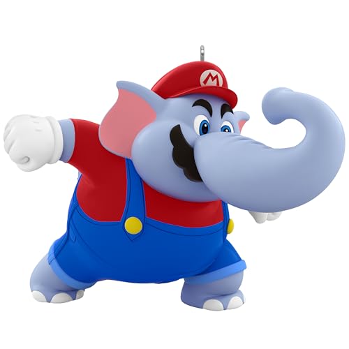 Hallmark Keepsake Weihnachtsdekoration 2025, Nintendo Powered Up mit Mario Elefant Mario, Geschenke für Gamer