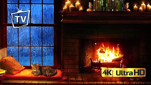Woodland Sanctuary - Cozy Rainy Fireside Screensaver For Tablets And Fire TV – vue 9