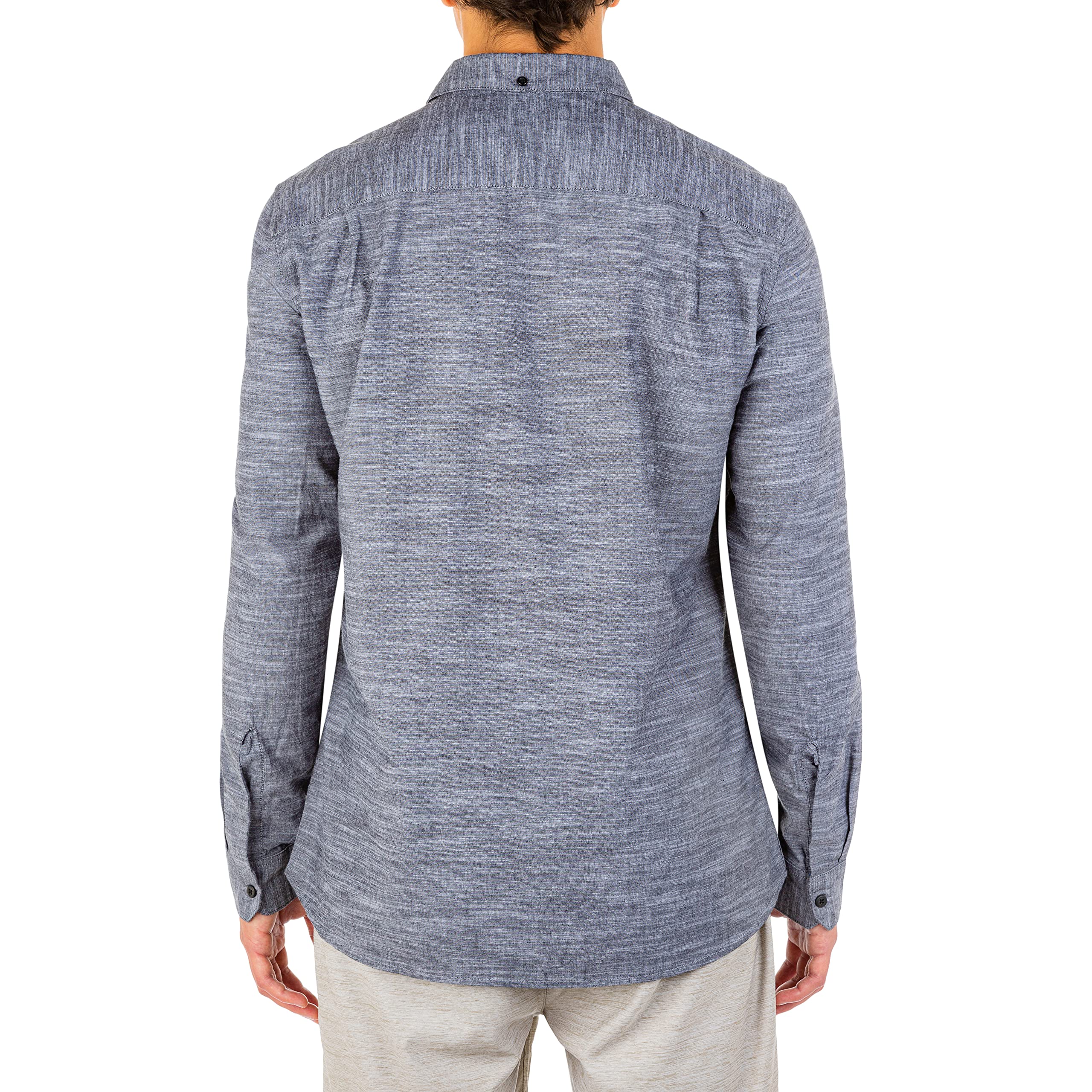 Hurley M One and Only LS Camisa de Manga Larga Hombre (Pack de 1)