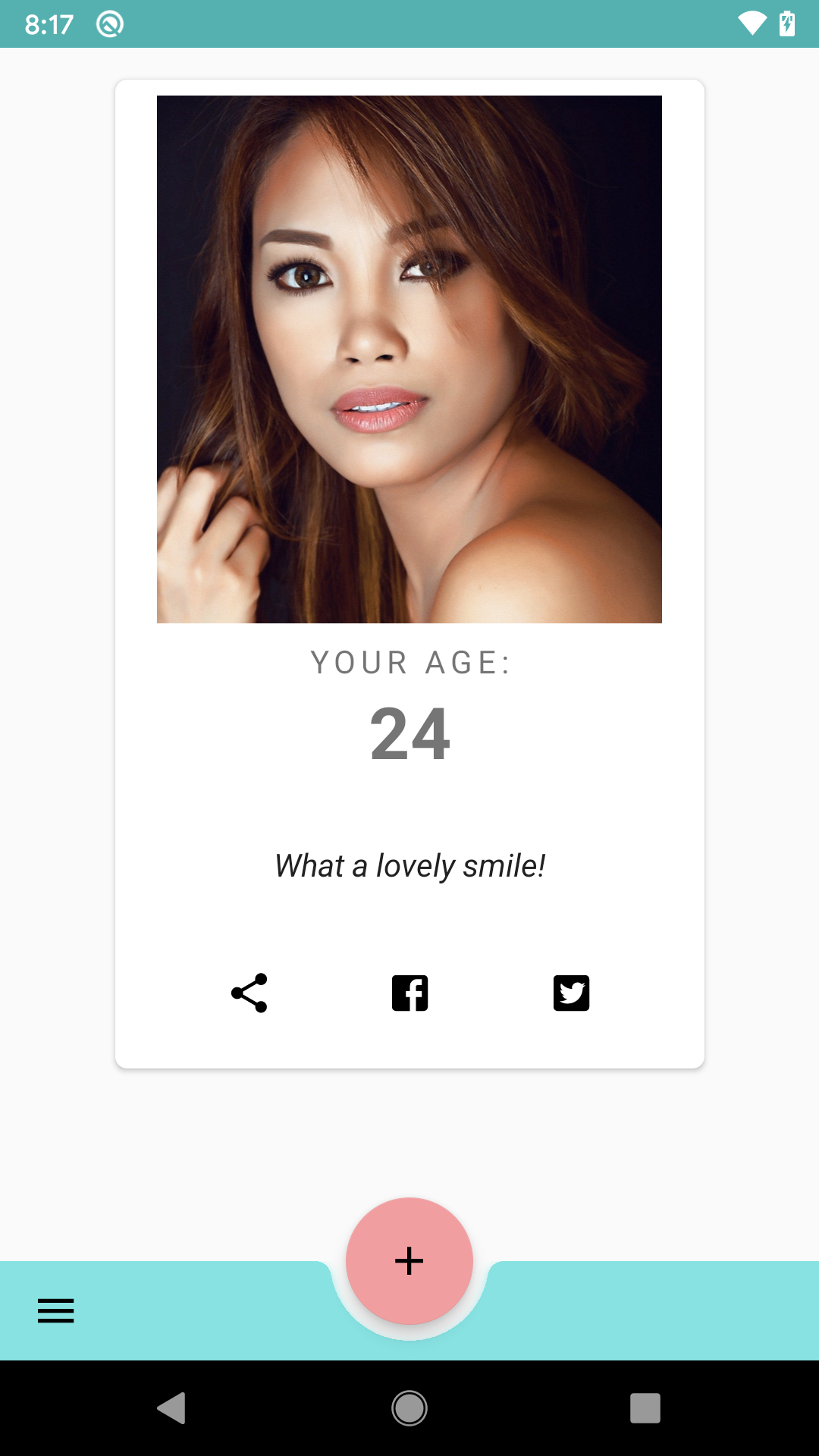 FaceAge How Old do I look. Find out how old you look using your