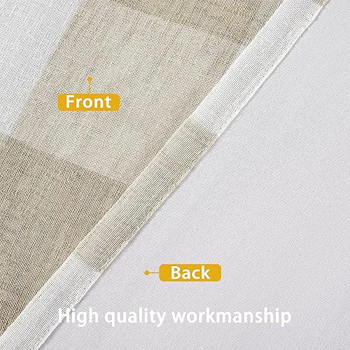 Vista 140 de DriftAway - Cortinas de ojales opacas, patrón a cuadros, forro térmico con aislamiento, blackout, impresas a cuadros, 2 capas, juego de 2 paneles