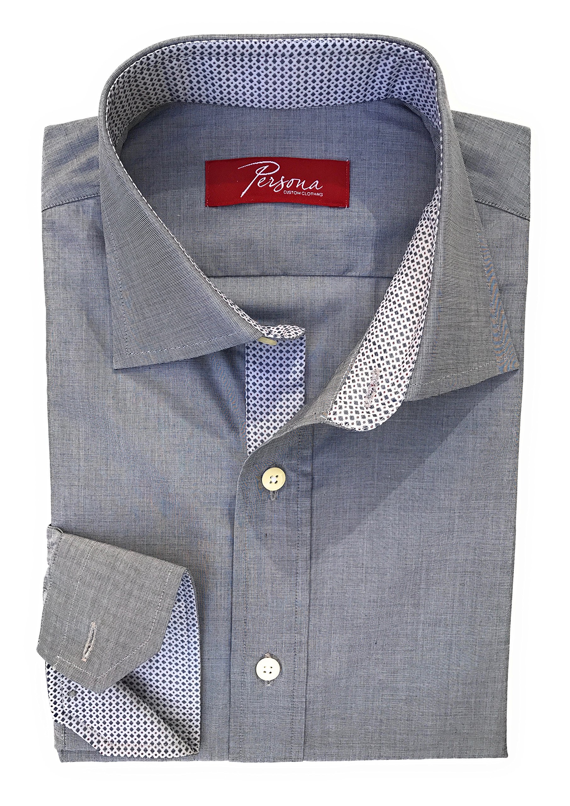 Premium Men Dress Shirt - Grey Chambre