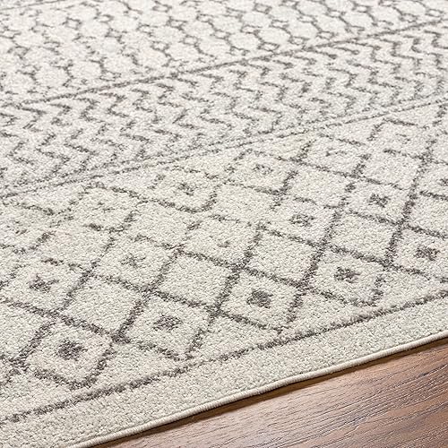 Miniatura 5 de Artistic Weavers Chester - Alfombra marroquí bohemia 9 x 12 pies 6 pulgadas color cremacarbón