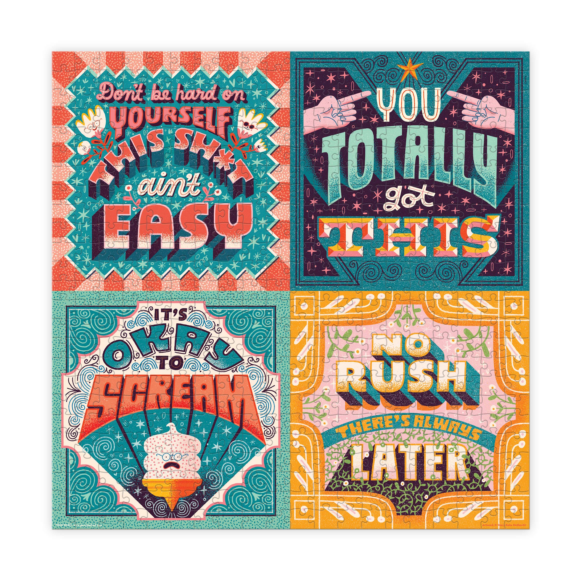 Sur La Table Genuine Fred LIFE LESSONS by Mary Kate McDevitt, 500 piece puzzle