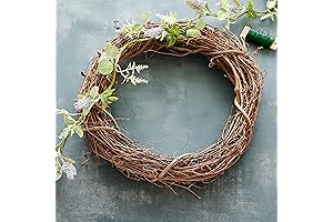 Ash Ashland 18" Natural Grapevine Wreath for Rustic Home Decor