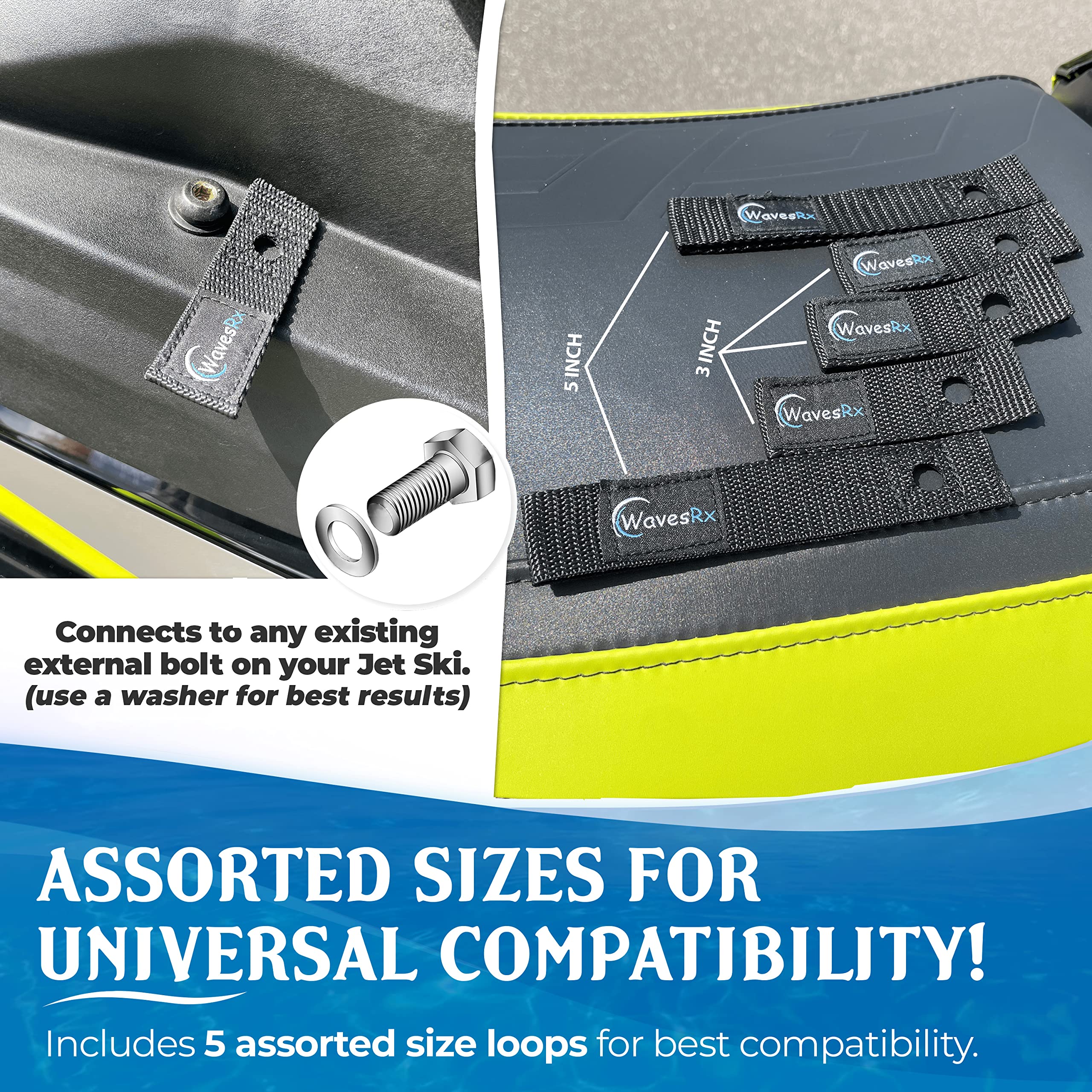 WavesRx Soft Loops Jet Ski Cleats