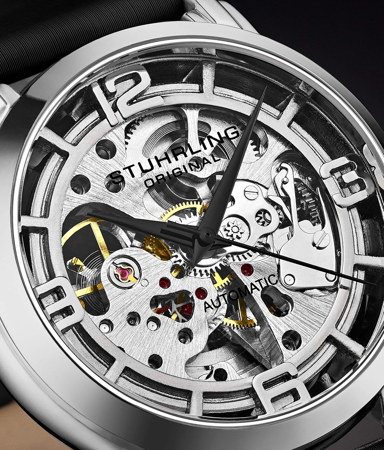 Stuhrling Orologi originali per le donne Orologio automatico - Orologio scheletro a carica automatica da donna Orologio da polso meccanico per donna Collezione di orologi da donna Stuhrling Orologi originali per le donne Orologio automatico - Orologio scheletro a carica automatica da donna Orologio da polso meccanico per donna Collezione di orologi da donna