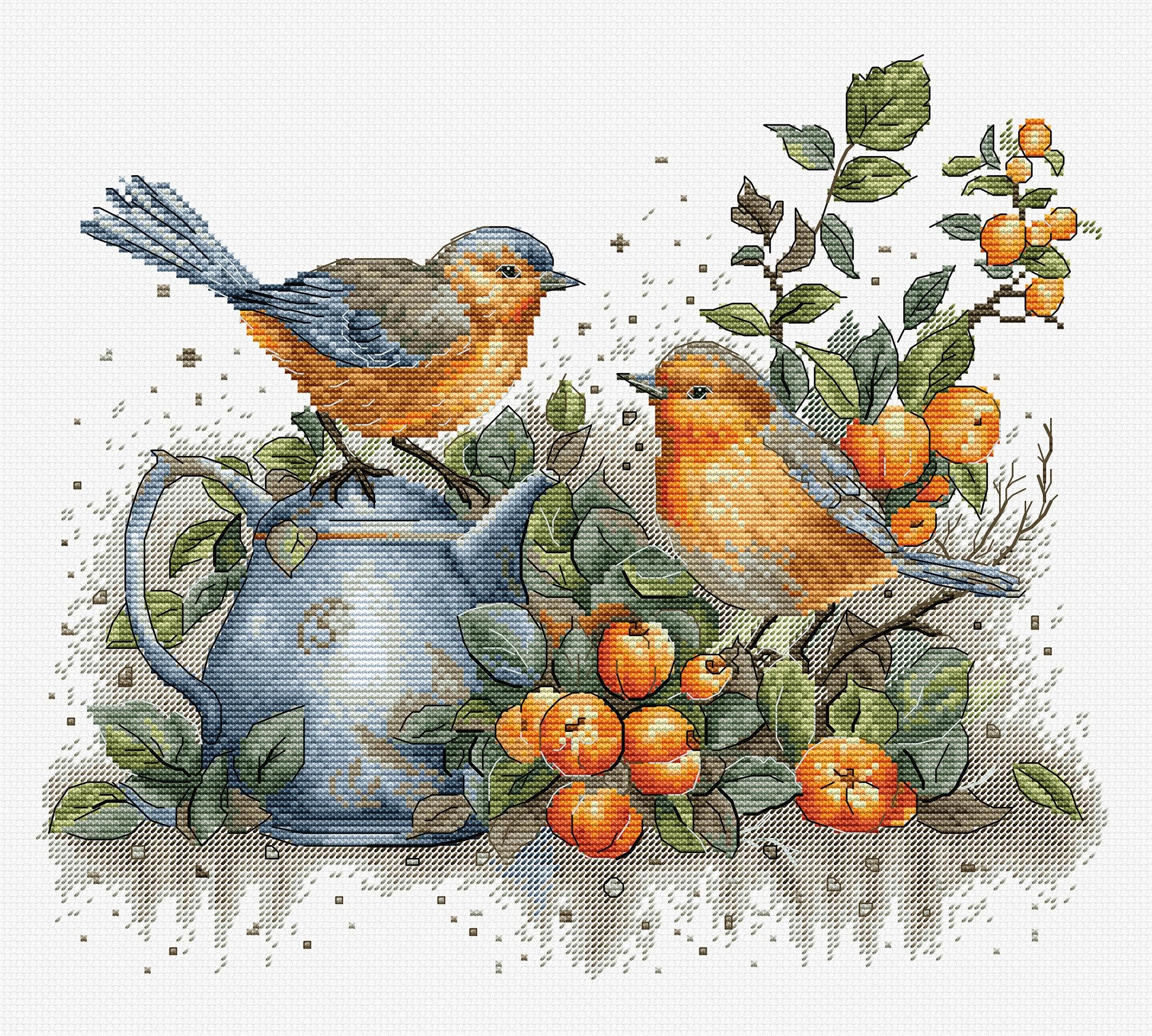 Luca-S Cross Stitch Kit Song of The Birds, BU5031