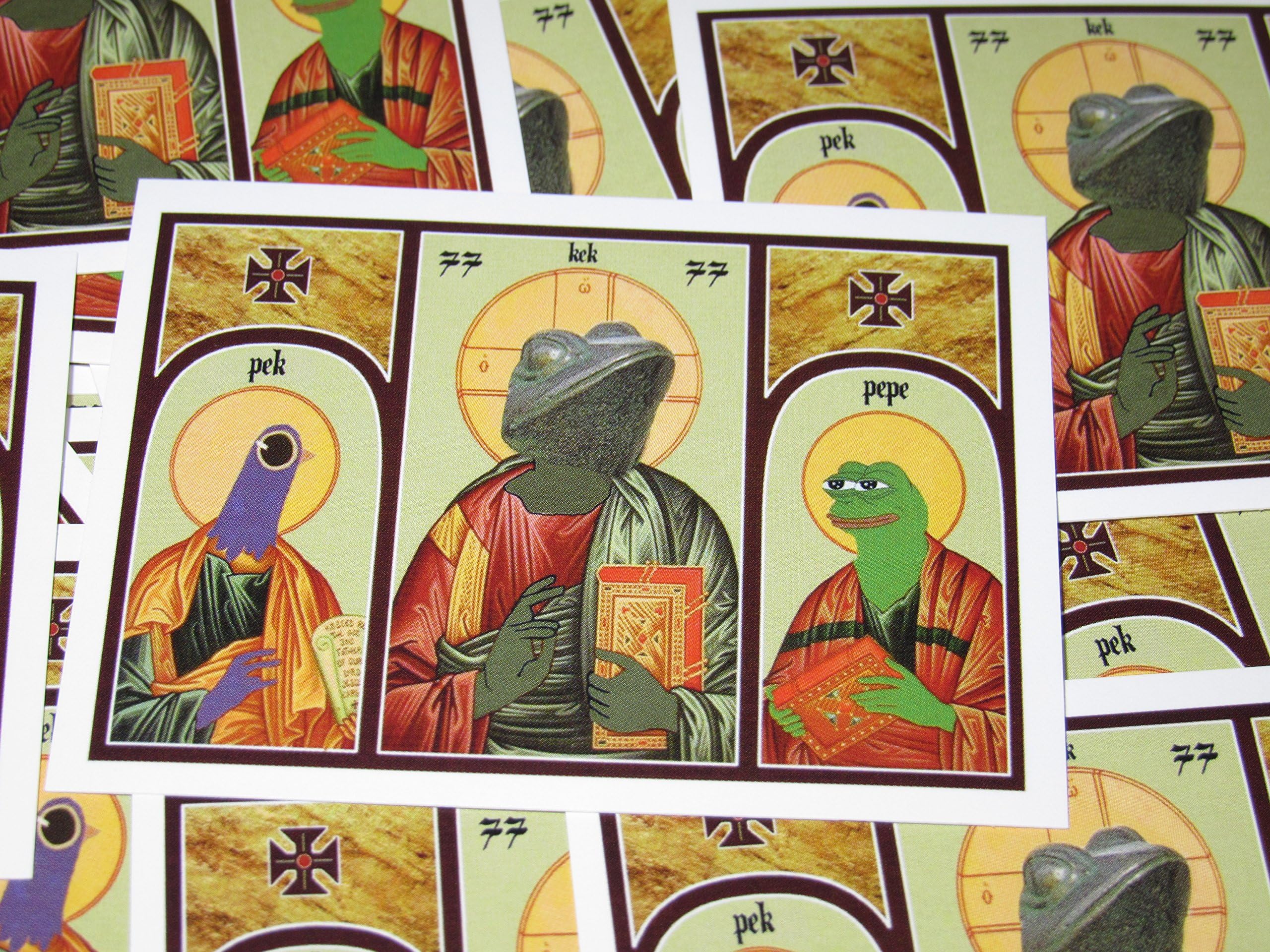 Pepe The Frog/God Kek / & Trash Dove Sticker Pack (20 Set) Real Meme Magic in These for Our 4chan /pol/Memelords and to Honor Our Meme War Veterans
