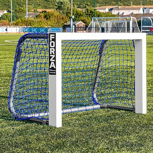 Forza Alu Mini Target - Portería de fútbol portería de práctica de fútbol de aluminio - Red azul o negra