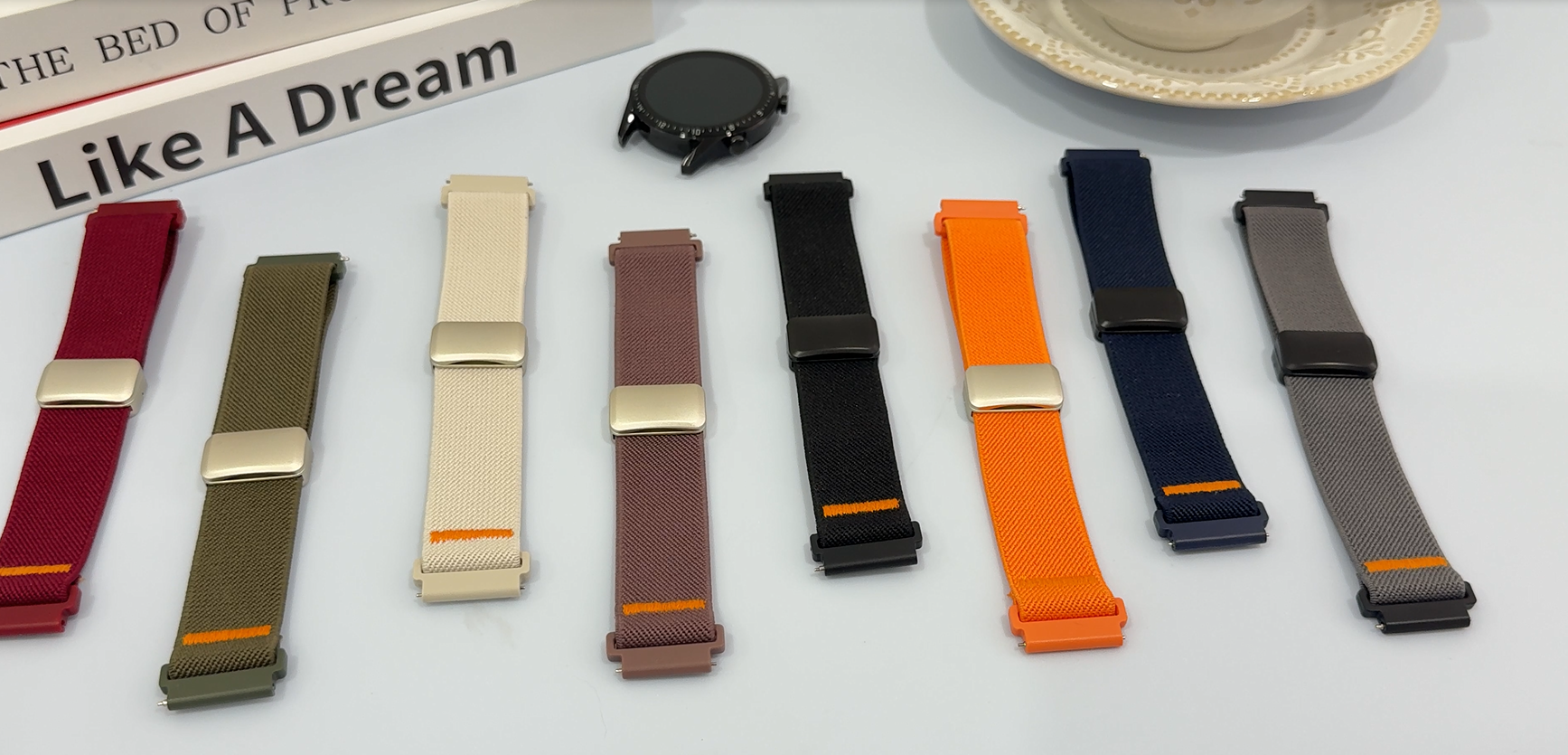 KeHowy 22mm Nylon Bracelet Pour Amazfit Balance 2/Balance/Bip 6/Bip 5