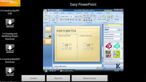 Teach Yourself PowerPoint(Kindle Tablet Edition) – vue 4