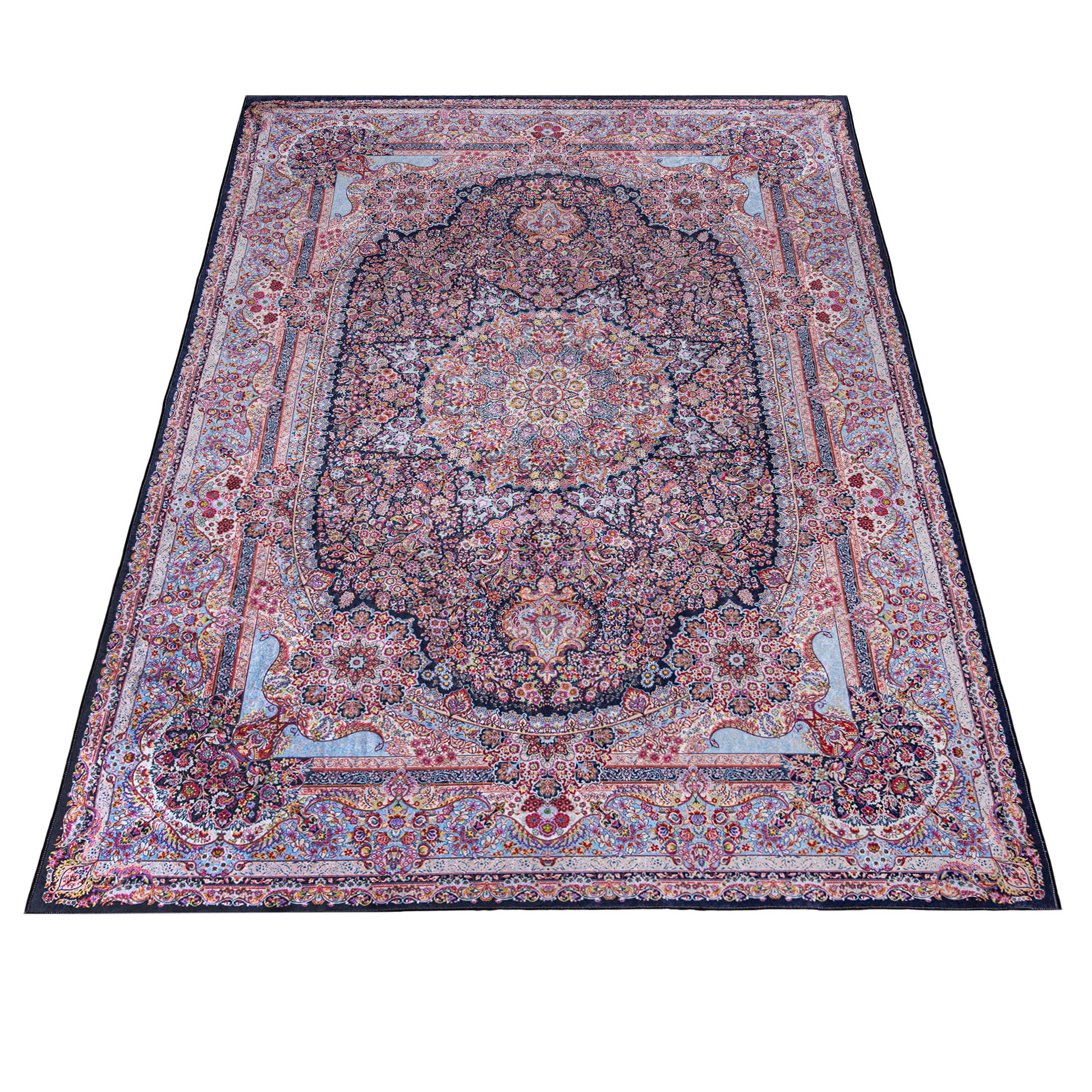 Mazovia Groß Teppich Wohnzimmer 160x230cm Rosa Klassisch Traditionell