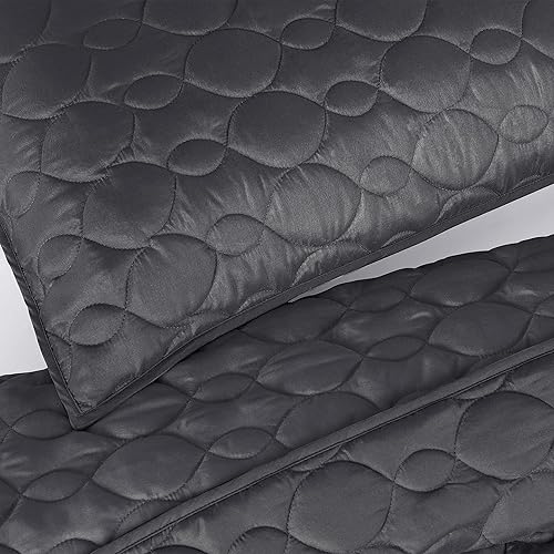 Miniatura 4 de Serta Simply Comfort - Juego de edredón de 2 piezas con funda de almohada para todas las estaciones, tamaño individualindividual XL, color gris