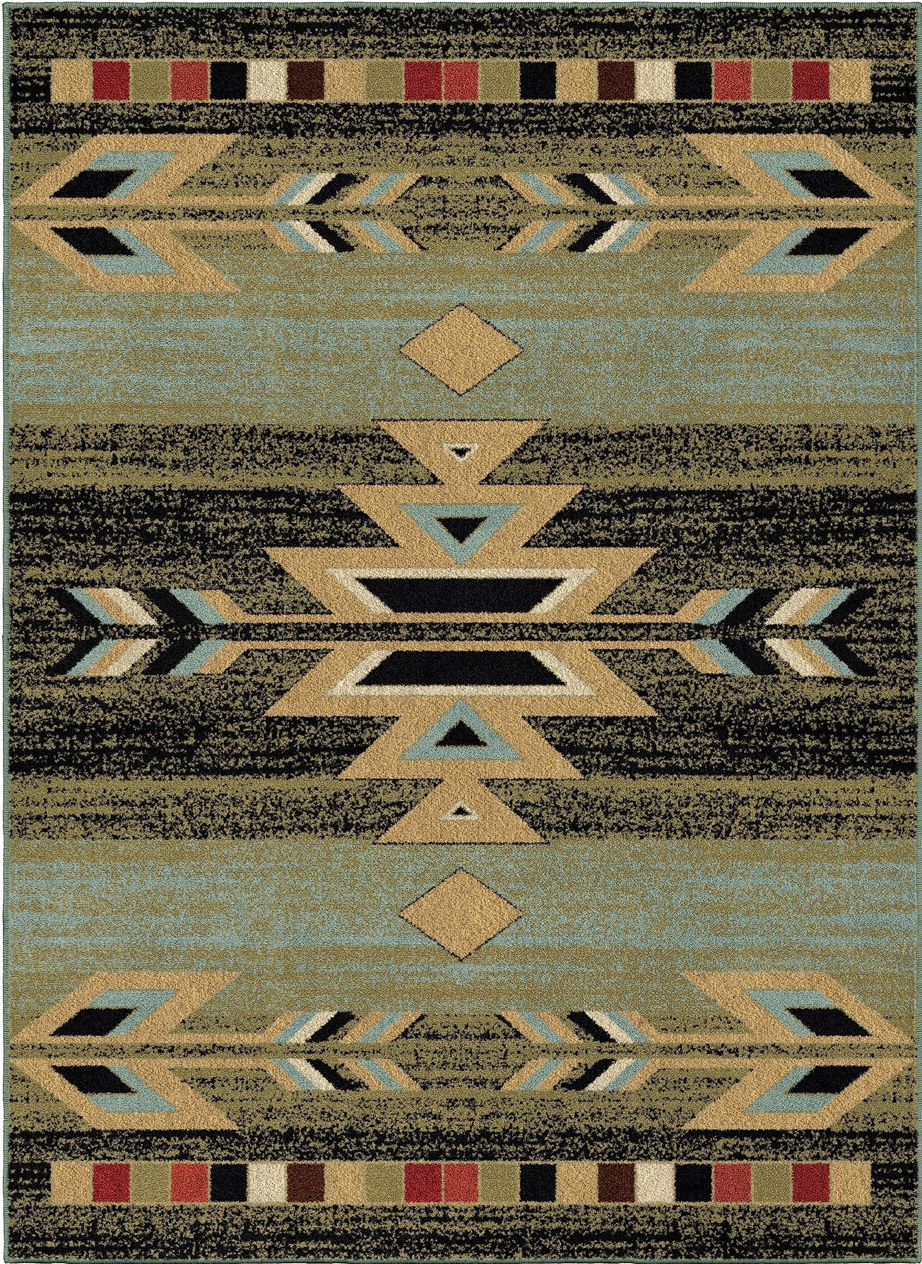 Mayberry Rugs Rio Grande Area Rug, 7'10"x9'10", Ebony