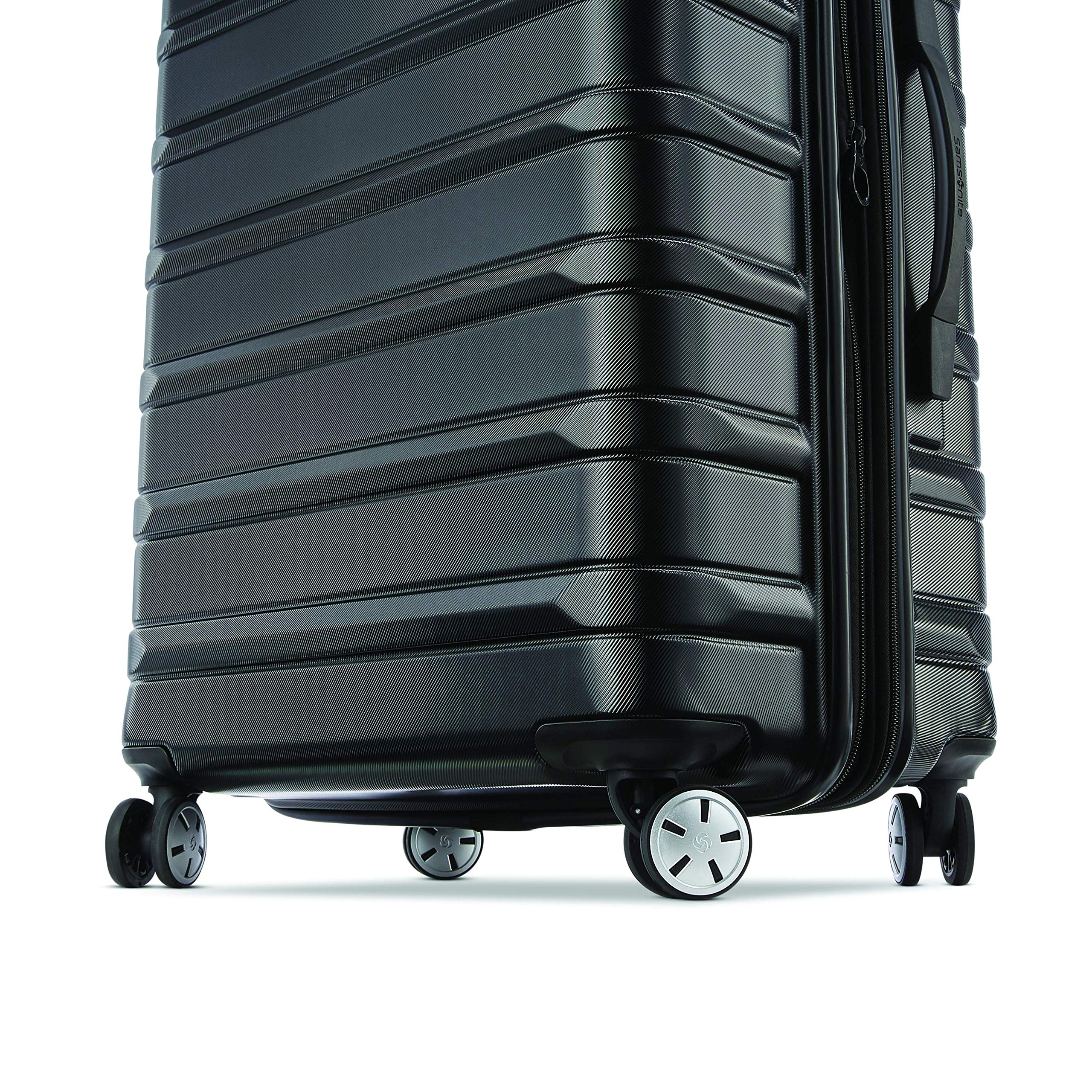 Samsonite Omni 2 Hardside rozszerzalny bagaż z kołowrotkami spinningowymi, Północny Czarny, 3-Piece Set (CO/MED/LG), Omni 2 Hardside rozszerzalny bagaż z kołami obrotowymi