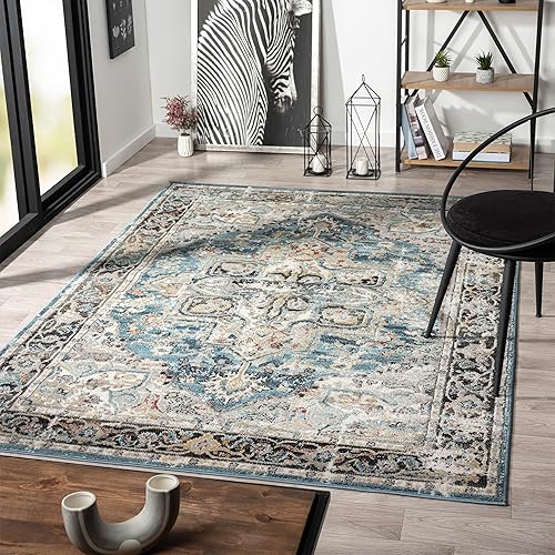 Miniatura 1 de LUXE WEAVERS Alfombra marroquí floral vintage beige 6x9