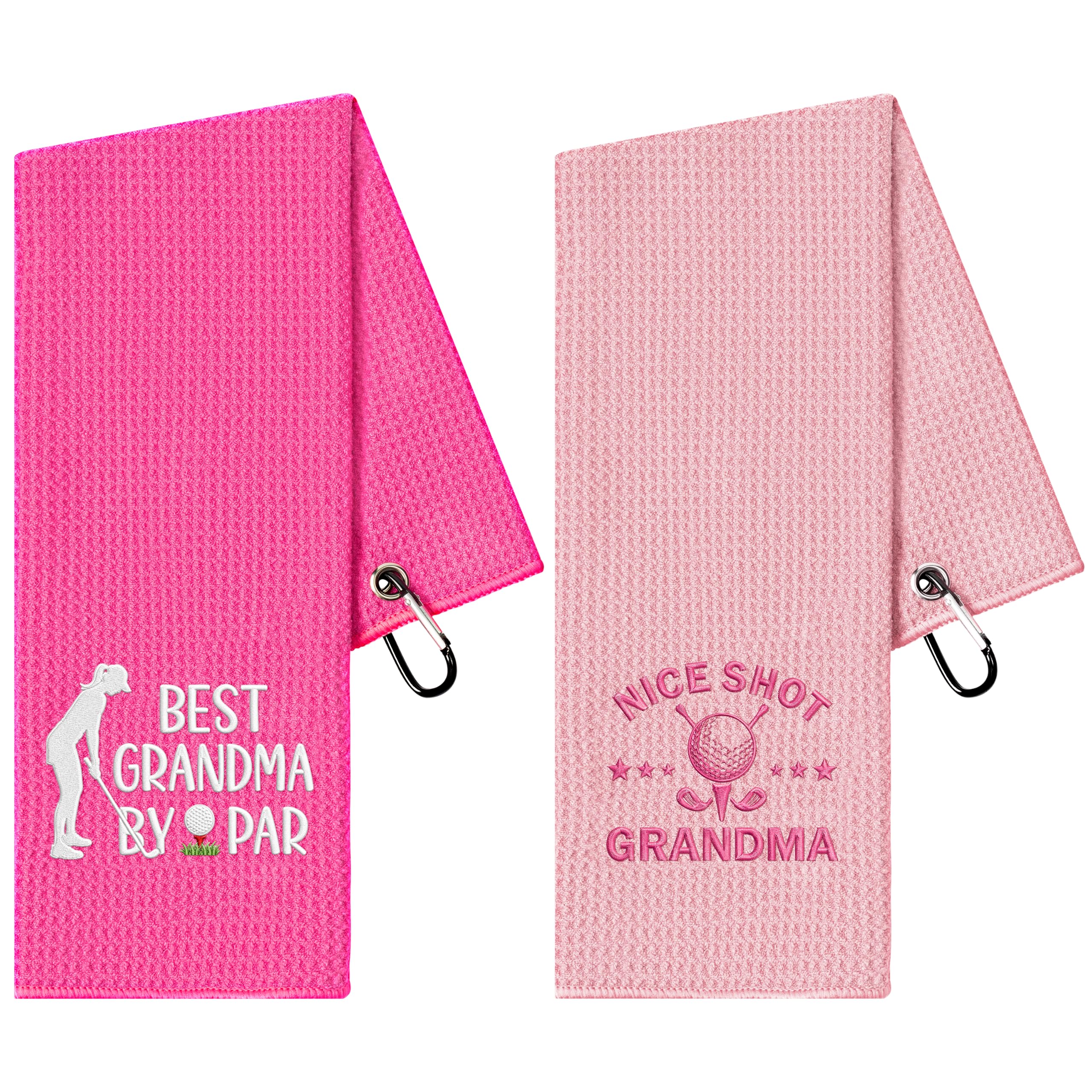 R HORSE 2 Pcs Funny Golf Towel Microfibre Embroidered Towels for Grandma