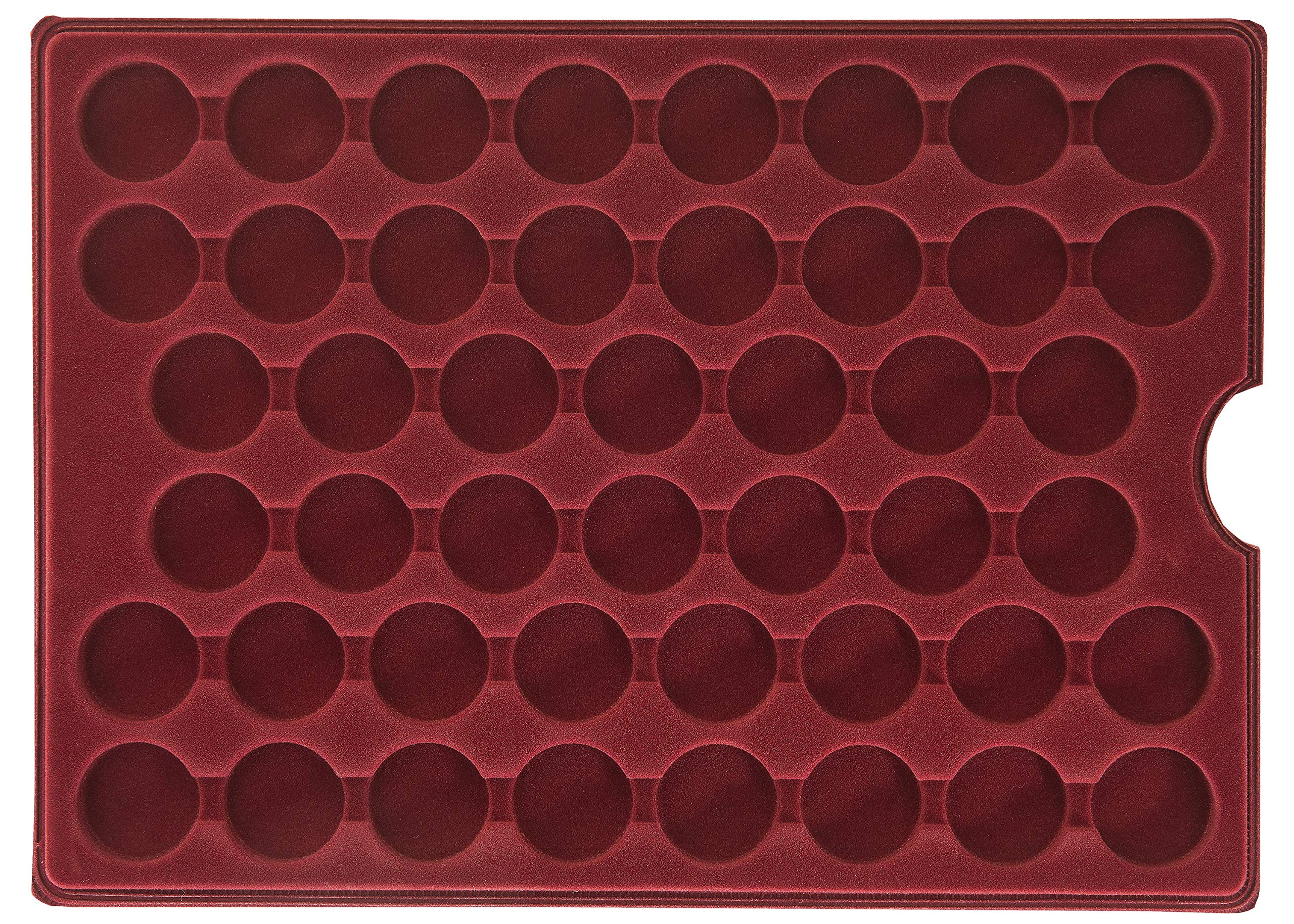 MC.Sammler Mallette numismatique en aluminium avec 5 plateaux pour 230 pièces de 2 euros sous capsules de max. 31 mm (sans capsules pour pièces de monnaie)