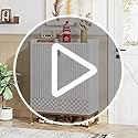 Tribesigns Shoe Cabinet with Doors, 5 Tiers Shoe Storage Cabinet for Entryway, 25 Pairs Wooden Shoe Cabinets, Modern Shoe Organizer Storage for Living Room, Bedroom, Hallway, Closet, White