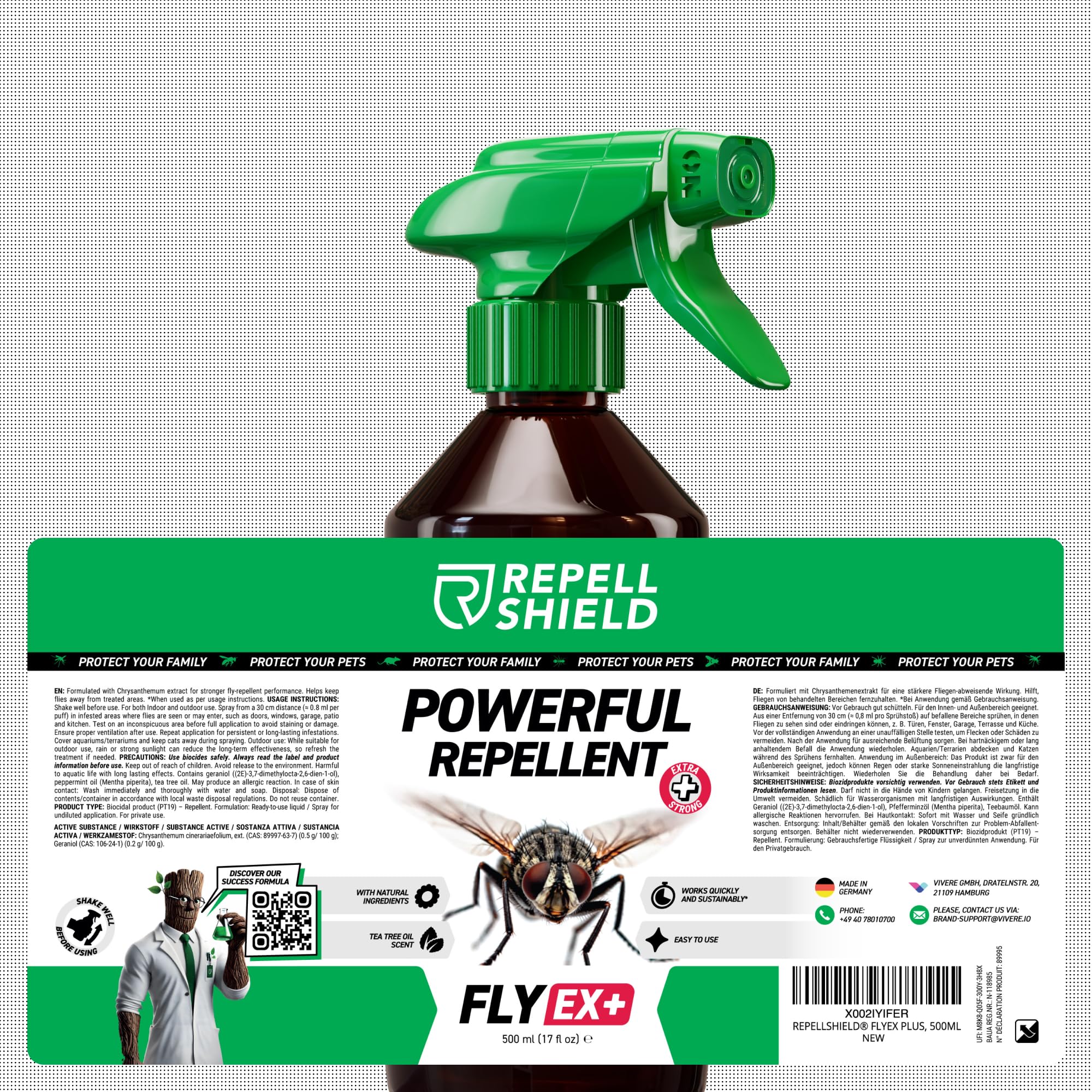 RepellShield Spray Repellente Ragni – Formula Avanzata con Oli Essenziali – Spray Ambientale per Casa, Cucce e Aree Interne Esterni –Non Macchia – Azione Rapida e Facile da Usare, 500ml