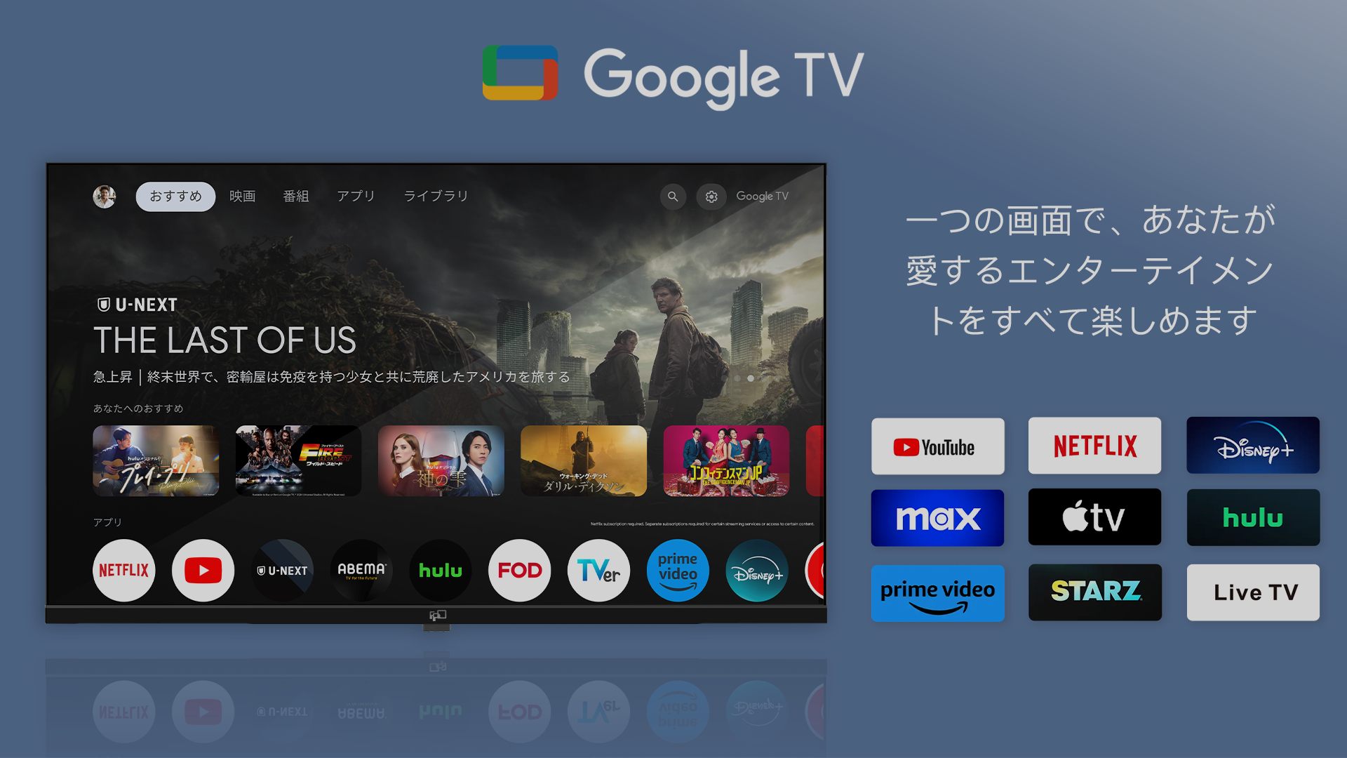 Amazon | FPD チューナーレス テレビ 40V型 FHD Google TV フレーム 