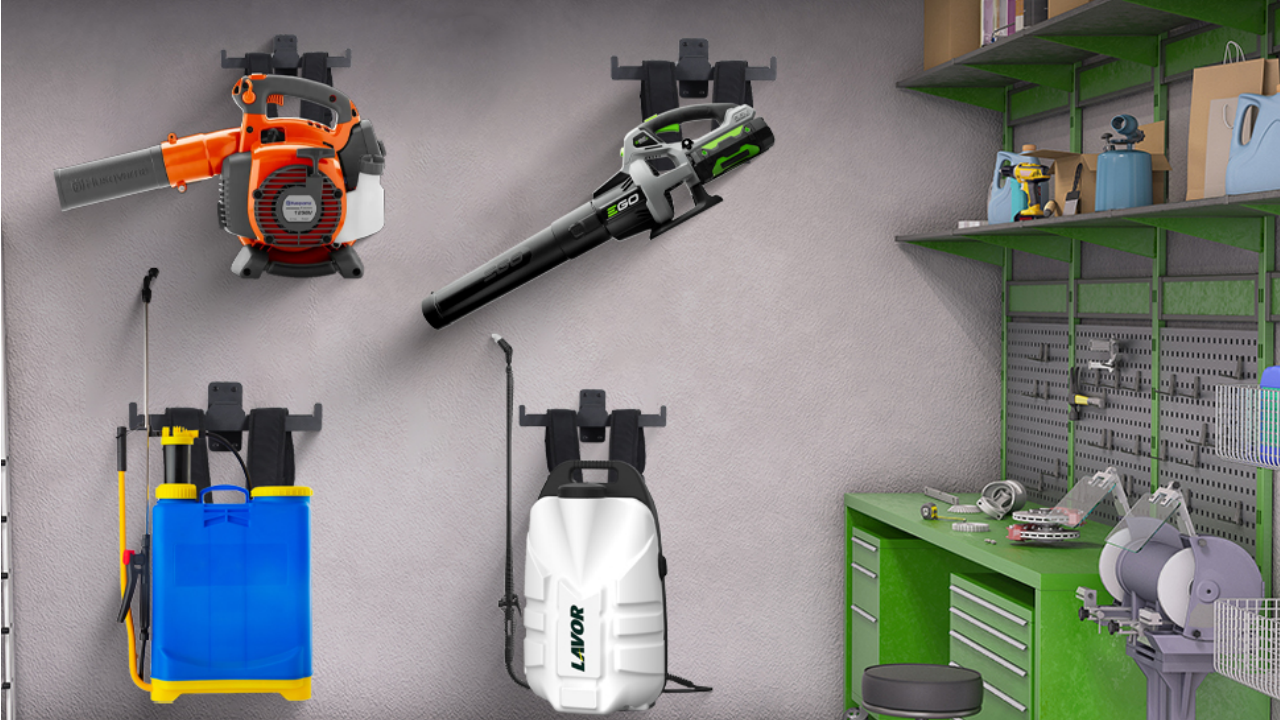 Backpack Leaf Blower Heavy Duty Wall Mount For Backpack Blowers ...